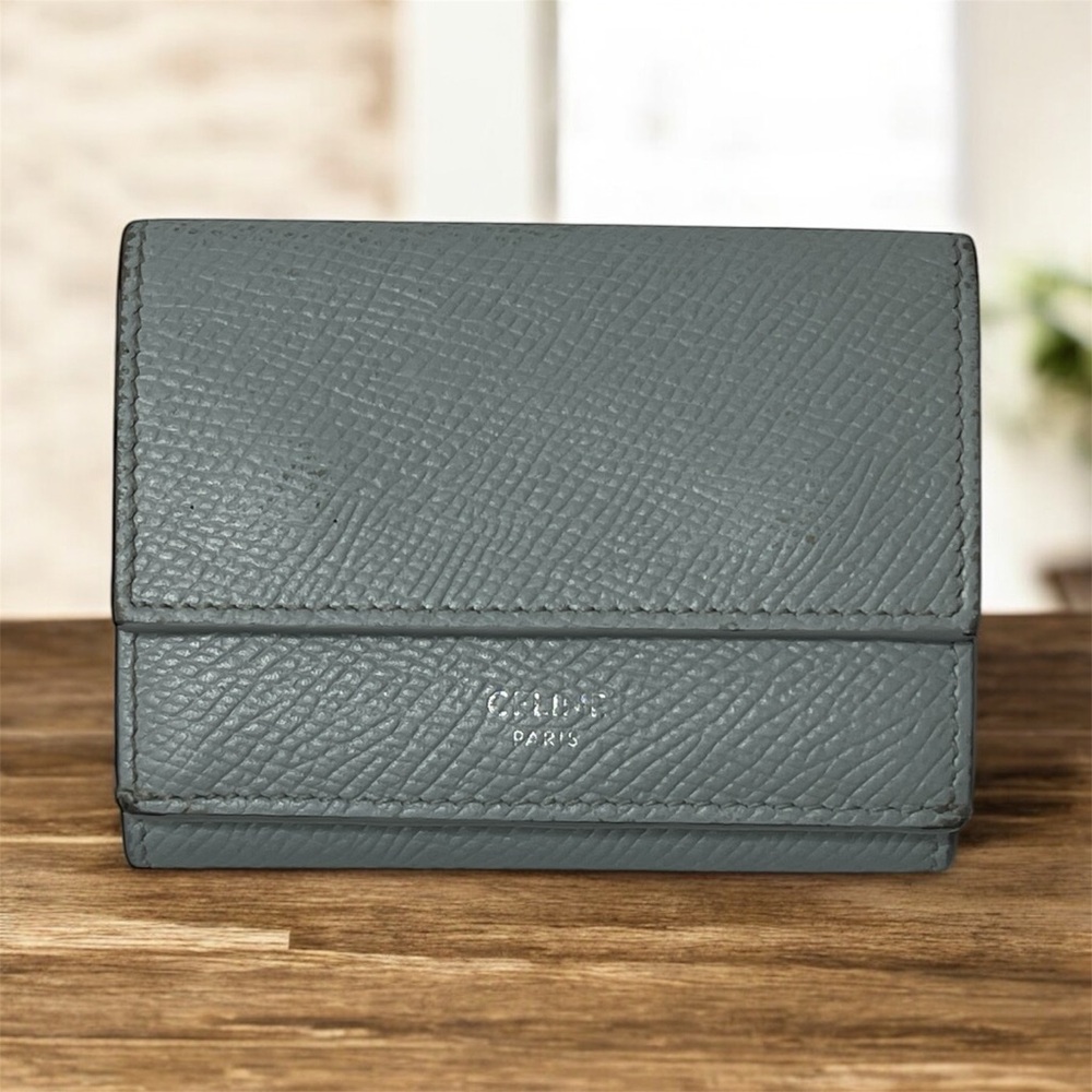 Celine Small Trifold Wallet Color gray